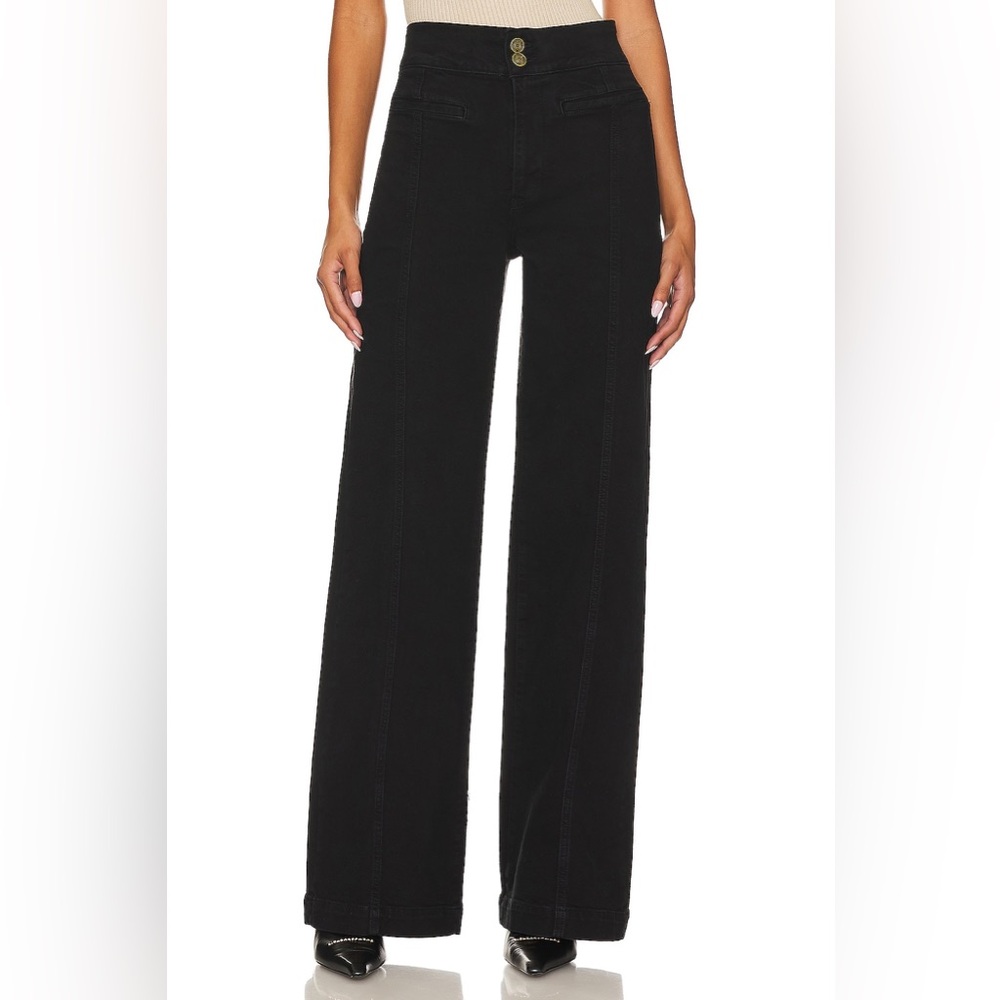 FRAME denim Tailored Wide Leg in Film Noir-size 29